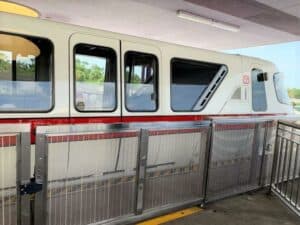 monorail transportation at grand floridian