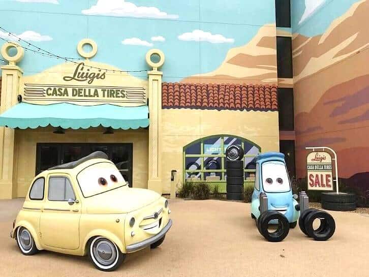Cars area at Art of Animation Resort