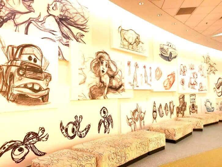 art of animation lobby at disney world