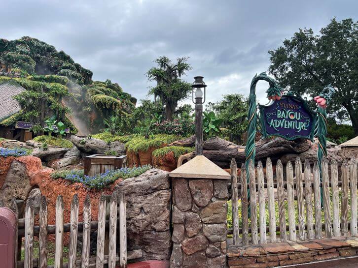 exterior of tianas bayou adventure